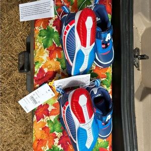 Captain America Blue White Res Boys Sneakers